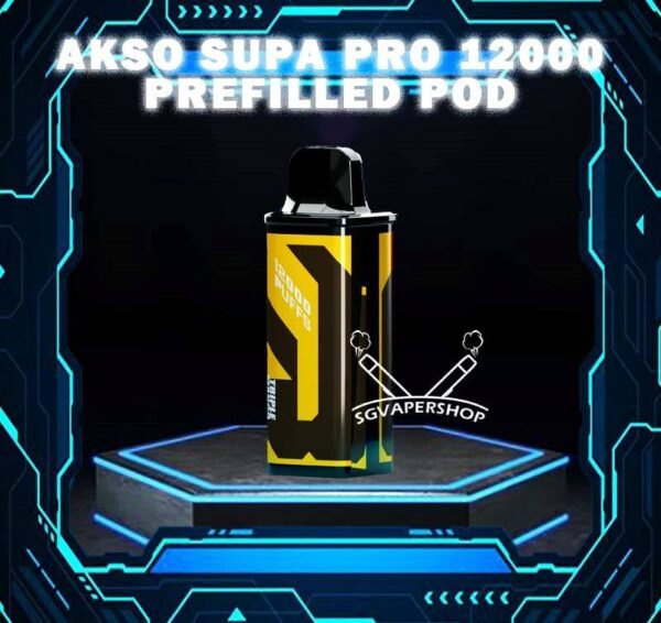 AKSO SUPA PRO 12000 ( 12K Puffs ) CARTRIDGE POD - SG VAPER SHOP SINGAPORE The AKSO SUPA PRO 12000 Vape Cartridge Flavour Ready stock in our sg singapore store online shop for same day delivery! Discover the pinnacle of vaping technology with the AKSO Supa Pro 12k Cartridge Flavour close pod systems. Enjoy up to 12k puffs and explore 20 + exciting flavors, all waiting for you to unleash the SUPA POWER! It include 1 cartridge and 1 device for starter kit, providing everything you need to get started. When the cartridge is finish, simply replace it with a new cartridge, reusing the existing battery to save costs. Vapers can enjoy cost savings by ordering AKSO Supa Pro 12k prefilled cartridge separately and swapping them onto their AKSO Supa Pro battery device. Attach the cartridge body kit part. The battery include a great features of anti-overcharge and auto cut off system. To check if the cartridge has be connecting with the body kit, take a little breath in. If the screen indicator show the display,  it’s mean this both part are connected. Specification : Nicotine 50mg (5%) 12000 Puffs : Number of puff can long last more than 1 week with a great usage of a pod Blue Led : Unlock and Booster Blue & Green Led : Press 3 Time for child lock safety 12ML Juice : The high amount of liquid with a great consistency taste since the first puff Chip Set Tech : Flavour Liquid Indicator which showing the level of the liquid left in the cartridge Rechargeable Battery Charging Port Type-C ⚠️AKSO SUPA PRO 12000 CARTRIDGE POD FLAVOUR LINE UP⚠️ Apple Asam Boi Blackcurrant Yakult Grape Ice Watermelon Mango Lime Minty Gum Nutty Tobacco Peanut Butter Toast Pineapple Mango Pomegranate Plum Guava Rootbeer Triple Mango Strawberry Hami Melon Mango Nata De Coco Strawberry Vanilla Custard Pina Watermelon Strawberry Zesty Grape Watermelon Grape Mango Mangosteen Lychee Longan Grape Gum Passion Grape Honeydew Blackcurrant Apple Aloe Vera Blueberry Kiwi Ice Coffee Hazelnut Oolong Green Tea Passion Lychee Tea Guan Yin Wild Sour Berry SG VAPE COD SAME DAY DELIVERY , CASH ON DELIVERY ONLY. TAKE BULK ORDER /MORE ORDER PLS CONTACT ME : SGVAPERSHOP VIEW OUR DAILY NEWS INFORMATION VAPE : TELEGRAM CHANNEL