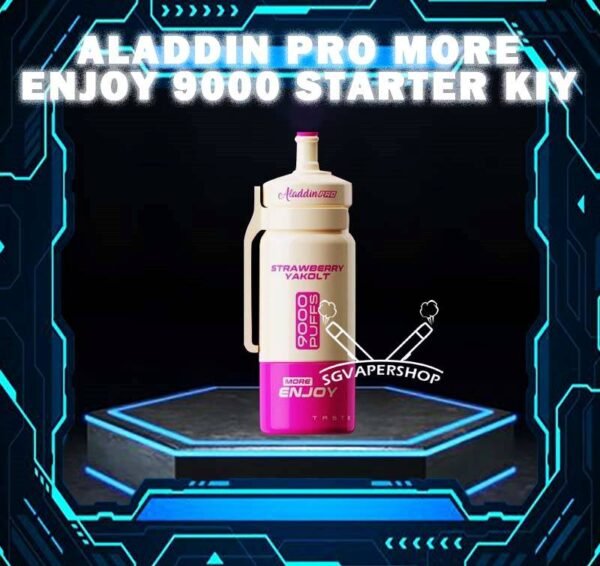 ALADDIN MORE ENJOY 9000 DISPOSABLE Discover ALADDIN PRO MORE ENJOY 9000 Puffs Disposable is a brand new design vape from Aladdin Pro feature with swappable cartridge in different color design and super yummy flavors! It include 1 cartridge and 1 device, providing everything you need to get started. When the cartridge is finish, simply replace it with a new cartridge, reusing the existing battery to save costs. It come with 9000 Puffs and variety of flavors to choose, each flavor are unique with different taste. It satisfy your sweet cravings without the minty taste. Specification : Nicotine : 50mg (5%) Approx : 9000 puffs Capacity : 18ml Adjustable Airflow Rechargeable Battery 650mAh Charging Port: Type-C ⚠️ALADDIN MORE ENJOY 9000 FLAVOUR LINE UP⚠️ Mango Lychee Watermelon Strawberry Ice Cream Mango Peach Ribena Mango Yakolt Passionfruit Yakolt Watermelon Candy Yakult Mango Watermelon Sirap Bandung Strawberry Kiwi Strawberry Mango Lychee Watermelon Mango Milk Strawberry Candy Strawberry Blackcurrant Lemon Candy Strawberry kiwi Candy SG VAPE COD SAME DAY DELIVERY , CASH ON DELIVERY ONLY. TAKE BULK ORDER /MORE ORDER PLS CONTACT ME : SGVAPERSHOP VIEW OUR DAILY NEWS INFORMATION VAPE : TELEGRAM CHANNEL