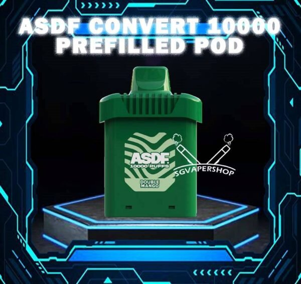 ASDF CONVERT 10000 CARTRIDGE POD DISPOSABLE ASDF Convert 10000 puffs Cartridge pod disposable vape is a Malaysia local brand. The Vapetape is under ASDF company also. ASDF Convert cartridge is a prefilled pod system disposable . The starter kit included a flavour pod and a reuseable battery. There is a led battery indicator. It show green light when battery percentage is 71%-100% , blue light when 26%-70% and turns red light when battery percent less than 25%. Specification : Puff : 10000 Puffs Volume : 18ML Flavour Coil : Mesh Coil Nicotine Strength : 5% ⚠️ASDF CONVERT 10000 CARTRIDGE POD FLAVOUR LINE UP⚠️ Berry Peach Mixed Bubblegum Double Mango Sea Salt Passion Fruit Strawberry Apple Hawaii Pineapple Strawberry Kiwi Mango Peach Cappuccino Blueberry Kiwi Cool Min Lemon Mint Energy Drink Coconut Lychee Strawberry Peach Berries Strawberry Berries Grape Slurpee Grape Yogurt Grape Lychee Lemon Mango Fruity Lychee Lychee Aloe Vera *This Product only for Cartridge Pod , If want Battery with Pod collect here. SG VAPE COD SAME DAY DELIVERY , CASH ON DELIVERY ONLY. TAKE BULK ORDER /MORE ORDER PLS CONTACT ME : SGVAPERSHOP VIEW OUR DAILY NEWS INFORMATION VAPE : TELEGRAM CHANNEL