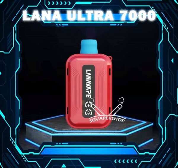 LANA ULTRA 7000 DISPOSABLE The LANA Ultra 7000 Puffs disposable vape is a vaporizer that contains 3% nicotine. This disposable device is designed to provide users with the best quality vapor possible, making it an excellent choice for those who enjoy nicotine. This device was specifically created to offer a superior experience for nicotine enthusiasts and can enhance your buzz for a significant amount of time. lt's featured an intelligent LED display shows the battery life and eliquid indicator. The battery life is shown in a percentage. The e-Liquid indicator is shown as a waterdrop let with lines in it. It is with mesh coil. These devices use a heating element that has mesh material, creating a larger surface area for the e-liquid to contact and heat up evenly. The more lines in the droplet, the higher the juice amount is. It is the perfect choice for vapers looking for a high-quality, long-lasting, and convenient vape. With its impressive 10ML capacity and 550mAh battery, this device is designed to last fordays, delivering up to 7000 puffs per device. The LANA Ultra 7000 Puffs disposable vape with strong flavors that outlast the competition. Specifition :  Nicotine 30mg (3%) Approx. 7000 puffs Capacity 10ml Rechargeable Battery 550mAh Charging Port: Type-C ⚠️LANA ULTRA 7000 DISPOSABLE FLAVOUR LINE UP⚠️ Chilled Watermelon Cool Lychee Cool Sarsi Double Mint Dongding Oolong Tea Grape Ribena Honey Grape Jasmine Longjing Tea Lemon Cola Lemon Grapefruit Mango Yakult Mixed Berries Mung Bean Ice Peach Oolong Sea Salt Lemon Super Passion Fruit Strawberry Kiwi Strawberry Watermelon Tieguanyin Tea Ultra Freeze SG VAPE COD SAME DAY DELIVERY , CASH ON DELIVERY ONLY. TAKE BULK ORDER /MORE ORDER PLS CONTACT ME : SGVAPERSHOP VIEW OUR DAILY NEWS INFORMATION VAPE : TELEGRAM CHANNEL