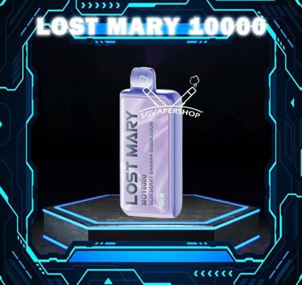 LOST MARY MO 10000 DISPOSABLE - SG VAPER SHOP SINGAPORE The Lost Mary MO 10000 Disposable ready stock in singapore sg vape cod , The kit is a sophisticated and user-friendly vaping device designed for convenience and longevity.  It comes pre-filled with 17mL of e-liquid, ensuring a long-lasting vaping experience without the need for frequent refills. This vape contains a 5% salt nicotine concentration, providing a satisfying hit with each puff. Salt nicotine is known for its smoother throat hit compared to traditional nicotine. Specification : Puff : 10000 Puffs Volume : 17ML Flavour Charging : Rechargeable with Type C Coil : Mesh Coil Fully Charged Time : 20mins Nicotine Strength : 5% ⚠️LOST MARY MO10000 FLAVOUR LINE UP⚠️ Double Apple Strawberry Yakult Solero Lime Rose Grape Triple Mango Blueberry Banana Bubblegum Peach Plus Ice California Clear Lychee Cantaloupe Mango Orange Pineapple Lemon Cola Guava Peach Strawberry Watermelon Grape Watermelon Bubblegum Fresh Mint SG VAPE COD SAME DAY DELIVERY , CASH ON DELIVERY ONLY. TAKE BULK ORDER /MORE ORDER PLS CONTACT ME : SGVAPERSHOP VIEW OUR DAILY NEWS INFORMATION VAPE : TELEGRAM CHANNEL