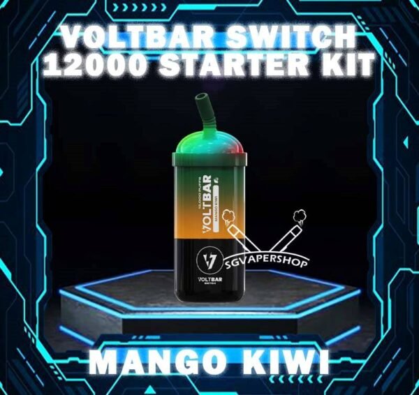 VOLTBAR SWITCH 12000 DISPOSABLE VOLTBAR SWITCH 12000 Puffs Disposable has the ultimate prefilled pod kit with 18 flavors, mesmerizing RGB lights, and incredible 12,000 puffs. Experience seamless performance, easy portability, and a visually stunning vaping experience. It include 1 cartridge and 1 device, providing everything you need to get started. When the cartridge is finish, simply replace it with a new cartridge, reusing the existing battery to save costs. Discover out signature Grape Bubblegum flavor, alongside popular options like VOLT BAR 12000 Puffs  Hazelnut Coffee, Honeydew Bubblegum , Mint Chewing Gum, Peach Mango, Sour Bubblegum, and Watermelon Bubblegum. For those craving extra sweetness, you can also enjoy Rootbeer or Yakult Original flavors. Specification : Nicotine : 50mg (5%) Approx. 12000 puffs Rechargeable Battery Charging Port: Type-C ⚠️VOLTBAR SWITCH 12000 STARTER KIT FLAVOUR LINE UP⚠️ Blackcurrant Melon Grape Bubblegum Grape Yakult Hawaii Mango Hazelnut Coffee Honeydew Bubblegum Honeydew Ice Cream Honeydew Mango Kiwi Mango Vanilla Mango Watermelon Mango Yacult Mint Chewing Gum MixFruit Nescoffee Gold Passion Yakult Peach Mango Rootbeer Sour Bubblegum Strawberry Apple Strawberry Grape Strawberry Watermelon Watermelon Bubblegum Watermelon Ice Watermelon Kiwi Watermelon Lychee Yakult Original SG VAPE COD SAME DAY DELIVERY , CASH ON DELIVERY ONLY. TAKE BULK ORDER /MORE ORDER PLS CONTACT ME : SGVAPERSHOP VIEW OUR DAILY NEWS INFORMATION VAPE : TELEGRAM CHANNEL