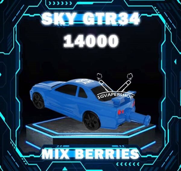 SKY GTR34 14000 DISPOSABLE The Sky GTR34 14000 Disposable Pod Device possesses 25ml pre-filled e-juice with various flavor to meet your different needs. Powered by 650mAh high voltage battery, Sky R34 Disposable Pod Kit can provide about 14000 puffs. With constant output and consistent taste system , This Vape will bring you real and smooth taste, massive Clouds and solid throat hit. Just get the Sky R34 14000 Vape got the more outstanding and ultimate flavor than other disposable pod kit. Specification : Puff : 14,000 Puffs Capacity : 25ml Rechargeable Battery 650mAh Charging Port: Type-C Nicotine Percent : 5% ⚠️SKY GTR34 14000 FLAVOUR LINE UP⚠️ Grape Blackcurrant Sour Bubblegum Honeydew Watermelon Double Mango Lemon Cola Gummy Bear Mix Berries Mango Grape Mango Lychee Solero Lime SG VAPE COD SAME DAY DELIVERY , CASH ON DELIVERY ONLY. TAKE BULK ORDER /MORE ORDER PLS CONTACT ME : SGVAPERSHOP VIEW OUR DAILY NEWS INFORMATION VAPE : TELEGRAM CHANNEL