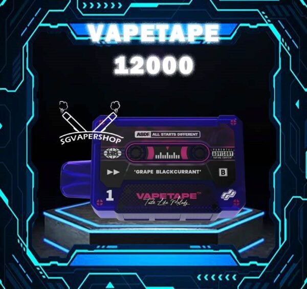 VAPETAPE 12000 DISPOSABLE - VAPE SINGAPORE The Vapetape 12000 Disposable is upgraded device from 8000 puffs. This Product is From ASDF Company also , The Vape tape 12k improve the volume, battery capacity and come with 20 +Plus new flavours. Vape tape 12000 remains classic cassette design which is comfortably in the hand , and the mouthpiece that is shaped to enhance the vaping experience. Discover out signature Double Mango flavor, alongside popular options like Infinity Pod Honeydew Watermelon, Sour Bubblegum , Solero Lime , Watermelon Peach, Gummy Bear, and Strawberry Lemon Tart. For those craving extra sweetness, you can also enjoy Ice Lemon Tea or Red Slurpee flavors. Specification : Nicotine 50mg (5%) Approx. 12000 puffs Mesh Coil Rechargeable Battery Charging Port: Type-C ⚠️VAPETAPE 12000 FLAVOUR LINE UP⚠️ Double Mango Mango Grape Mango Lychee Strawberry Lychee Lychee Blackcurrant Grape Blackcurrant Honeydew Watermelon Pineapple Orange Kiwi Passion Fruit Guava Peach Mixed Berries Lemon Cola Blackcurrant Yakult Gummy Bear Solero Lime Sour Bubblegum Banana Custard Strawberry Lemon Tart Honeydew Blackcurrant Ice Lemon Tea Red Slurpee Grape Bubblegum Yakult Watermelon Peach Peach Lychee SG VAPE COD SAME DAY DELIVERY , CASH ON DELIVERY ONLY. TAKE BULK ORDER /MORE ORDER PLS CONTACT ME : SGVAPERSHOP VIEW OUR DAILY NEWS INFORMATION VAPE : TELEGRAM CHANNEL