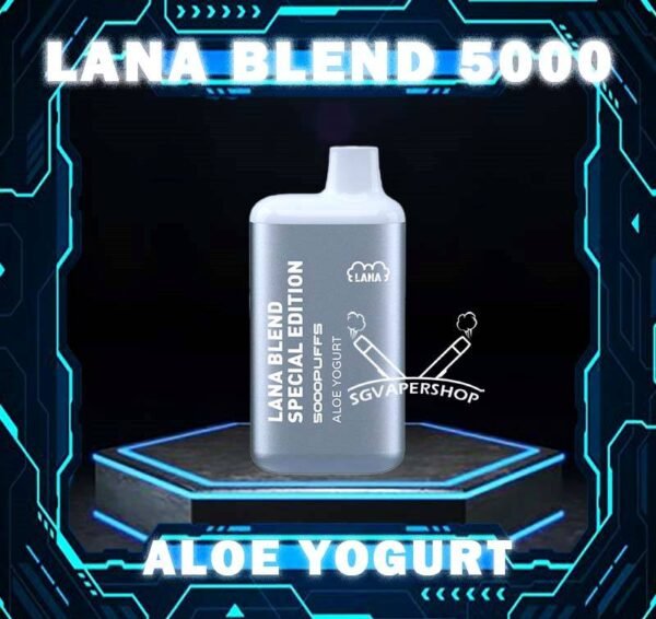 LANA BLEND 5000 SPECIAL EDITION DISPOSABLE Lana Blend 5000 Special Edition Disposable Vape  is a compact and stylish disposable vape kit that offers a convenient and satisfying vaping experience, it is perfect for those who prefer a simple yet stylish look. One of the standout features of the Lanabar 5000 is its flavor options. The device offers a range of flavors to choose from, each with its own unique taste profile. The flavors are well-balanced and do not contain any harsh or irritant ingredients, making for a smooth and enjoyable vaping experience. Whether you prefer sweet, fruity, or menthol flavors, the the Lanabar 5000 has something for everyone. Another advantage of the the Lanabar 5k is its size and portability. The device is small and lightweight, making it easy to carry in your pocket or bag. It’s perfect for those who need a discreet and convenient vaping solution, whether you’re at work, home, or on the go. The disposable design also means that you don’t have to worry about replacing parts or cleaning the device, making it a hassle-free option for those who want a simple and straightforward vaping experience. Specifications : Puff : 5000 Puffs Nicotine : 3% Capacity : 13ml Battery : 850mAh Charging : Rechargeable with Type C ⚠️LANA BLEND 5000 DISPOSABLE FLAVOUR LINE UP⚠️ Aloe Yogurt Chrysanthemum Tea Double Mint Grape Apple Ice Grape Bubblegum Grape Honey Ice Lemon Tea Mango Peach Ice Sea Salt Lemon Strawberry Mango Ice Tie Guan Yin Yakult Watermelon Bubblegum Honeydew Watermelon Pomelo White Tea SG VAPE COD SAME DAY DELIVERY , CASH ON DELIVERY ONLY. TAKE BULK ORDER /MORE ORDER PLS CONTACT ME : SGVAPERSHOP VIEW OUR DAILY NEWS INFORMATION VAPE : TELEGRAM CHANNEL