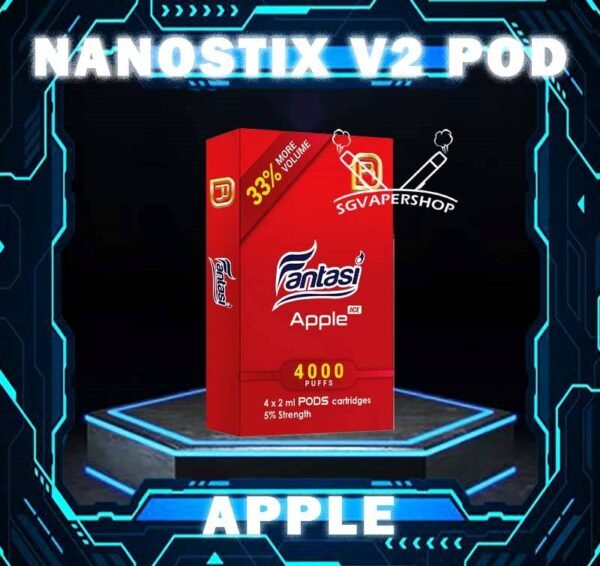 NANOSTIX V2 POD Nano V2 Pod Flavour Compatible for NanoSTIX Neo devices (V2) now with 2ml of liquids which is 33% bigger. Available in packs of 4 cartridges in 1 box of NanoPOD Neo. Our 2ml NanoPOD Neo come in a wide range of flavors. Don’t be deceived by their compact size; these flavorful little pods contain the equivalent of 45 cigarettes worth of nicotine each, and thanks to our innovative NanoNIC technology using naturally occurring nicotine salts rather than traditional freebase nicotine, delivery is much more efficient. Package Included : 1 Pack of 4 Pods ⚠️NANOSTIX V2 POD FLAVOUR LINE UP⚠️ Apple Banana Vanilla Bubblegum Butterscotch Cream Coffee Grape Ice Grapple Guava Hazelnut Coffee Honeydew Jackfruit Kiwi Rockmelon Lemonade Lychee Mango Mix Creamy Red Mix Fruity Blue Orange Popcorn Caramel Strawberry Apple Strawberry Vanilla Tobacco Classic Tobacco Menthol Velvet Butter Cake NANOSTIX V2 POD ONLY COMPATIBLE WITH NANOSTIX V3 DEVICE SG VAPE COD SAME DAY DELIVERY , CASH ON DELIVERY ONLY. TAKE BULK ORDER /MORE ORDER PLS CONTACT ME : SGVAPERSHOP VIEW OUR DAILY NEWS INFORMATION VAPE : TELEGRAM CHANNEL