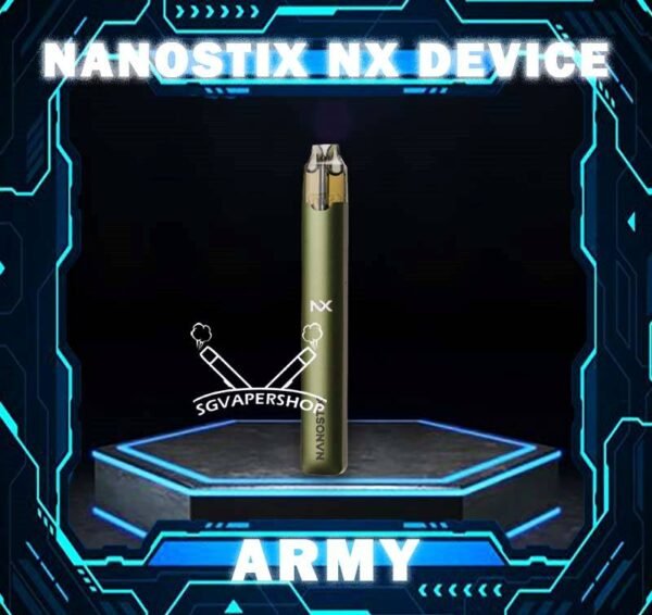 NANOSTIX NX V3 DEVICE Nanostix Nx v3 device featuring load and go NanoPOD (V2), minus the harmful tar and chemicals of cigarettes’ that offers a healthier, more economical alternative to smoking. The device is lightweight and made of stainless-steel casing. Designed without the mess of refill tanks. Simply insert the NanoPOD juice cartridge into the device and you’re ready to vape right away. NanoSTIX device is powered with LED power indicator, micro-USB with 0.35V – 2.25V. There are 6 colors for NanoSTIX NX device: Designed without the mess of refill tanks. Simply insert the NanoPOD Neo juice cartridge into the device and you’re ready to vape right away. NanoSTIX Neo device is powered with LED power indicator, USB Type-C fast charging and now with better air flow. Features: Stainless Steel Body Built-in Battery 300mAh LED Power Indicator Resistance: 2.0ohm Package Included: 1x NanoSTIX NX Device 1x Type-C Cable Compatible Pod: NanoSTIX Neo V2 Pod ⚠️NANOSTIX NX (V3) DEVICE COLOR LINE UP⚠️ Army (Green) Tuxedo (Black) Denim (Purple) Titanium (Gold) Brass (Brown) Petra (Rose) *NANOSTIX V3 DEVICE ONLY COMPATIBLE WITH NANOSIX V2 POD SG VAPE COD SAME DAY DELIVERY , CASH ON DELIVERY ONLY. TAKE BULK ORDER /MORE ORDER PLS CONTACT ME : SGVAPERSHOP VIEW OUR DAILY NEWS INFORMATION VAPE : TELEGRAM CHANNEL