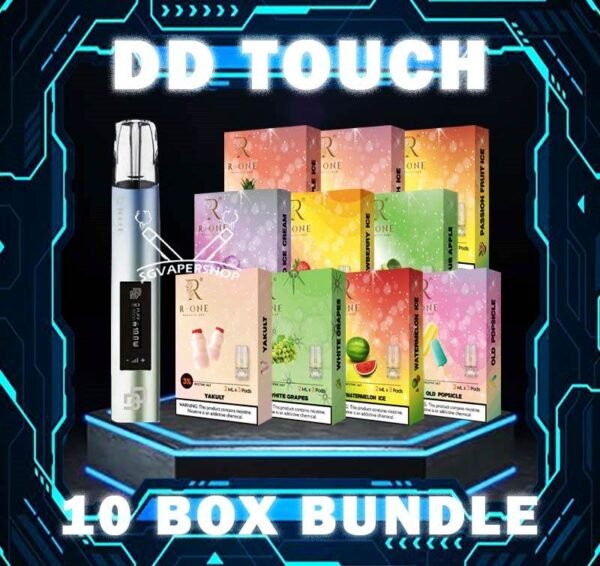 DD TOUCH DEVICE BUNDLE 205 - VAPE SINGAPORE SG COD The DD TOUCH DEVICE BUNDLE 205 Package include : 1x DD-TOUCH Device 10x Pod Flavour (3pcs Per Pack) Free Delivery Dark rider Vape In order to bring the most unique and cutting-edge technology experience to customers. DD Touch has been constantly making the most unique design elements in electronic atomizing rods and bomb-changing atomizing bomb products. DD Touch device also is dark rider series new vape , outsell is made of space aluminum, with obvious aroma experience and cool lighting effect. It has global initiative touch screen to adjust high and low power also. The lower power of 7.5w can bring fine smoke and soft taste, and the high power which is 10w can bring more smoke, more fragrant and fuller taste. The screen will display battery level, and 5V/0.8A fast charging, fully charged in half an hour. Specification : Low Power: 7w Hight power: 10w Rechargeable via Type C cable ⚠️DD TOUCH DEVICE COLOR LINE UP⚠️ Beast Black Adam Blade Flash Legend Loki Thor Ultra Vision Winter Soldier ⚠️CHOOSE BUNDLE POD FLAVOUR BRAND⚠️ SP2 POD LANA POD R-ONE POD SG VAPE COD SAME DAY DELIVERY , CASH ON DELIVERY ONLY. TAKE BULK ORDER /MORE ORDER PLS CONTACT ME : SGVAPERSHOP VIEW OUR DAILY NEWS INFORMATION VAPE : TELEGRAM CHANNEL