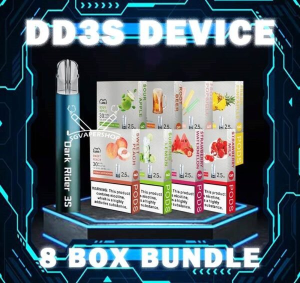 DD3S DEVICE BUNDLE 160 - VAPE SINGAPORE SG COD The DD3S DEVICE BUNDLE 160 Package include : 1x Dark Rider 3s Device 8x Pod Flavour (3pcs Per Pack) Free Delivery DD3s Device is the new innovation vape pen with multi colors flashing light by DD. Features battery capacity 450mAh for longer usage time. The unique design of button allows you to on or off the flashing light and also to switch low or high power wattage. The Dark Rider 3 Device is compatible with 1st generation pod flavour including RELX, SP2 and LANA. The DD3s Vape also is Dark Rider 3s system Closed Pod , Get it used Good Quality now ! ⚠️DD3S DEVICE COLOR LINE UP⚠️ Camo Ocean Myth Pearl White Unicorn Volcano ⚠️CHOOSE BUNDLE POD FLAVOUR BRAND⚠️ SP2 POD LANA POD R-ONE POD SG VAPE COD SAME DAY DELIVERY , CASH ON DELIVERY ONLY. TAKE BULK ORDER /MORE ORDER PLS CONTACT ME : SGVAPERSHOP VIEW OUR DAILY NEWS INFORMATION VAPE : TELEGRAM CHANNEL