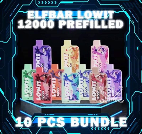 10PCS ELFBAR LOWIT 12000 PRE-FILLED BUNDLE - SG VAPER SHOP The 10PCS ELFBAR LOWIT 12000 PRE-FILLED BUNDLE Package include : 10 x ELFBAR LOWIT 12K PUFFS PRE-FILLED POD 1 x Free Gift Free Delivery ELF BAR / EFLBAR LOWIT 12000 Puffs is a Battery & Prefilled Pod system , is Malaysian E-Cigarette specially produced to suits the Malaysian taste buds with rich aromas and delicious flavors. We are the best online vape store in Singapore, therefore I guarantee you can test it Elfbar PI9000 right now at SG VAPE SINGAPORE. Try out quickly at our store now ! Specification : Nicotine : 50mg (5%) Approx : 12000 puff Mesh Coil Rechargeable Battery 500mAh Charging Port: Type-C ⚠️ELF BAR LOWIT 12000 FLAVOUR LINE UP⚠️ Apple Blackcurrant Blue Ice Cream Tobacco Koko Milk Long Jing Tea Mango Yakult Melon Honeydew Peach Mango Watermelon Purple Yam Ribena Roti Kaya Strawberry Lychee Strawberry Mango Strawberry Ice Cream Summer Hawaii Tie Guan Yin Yakult Lemon Soda Ice Lychee Grape Ice Triple Mango Triple Lychee Cola Ice Ribena Lychee Watermelon Yakult Watermelon Mango Ice Guava Mango Ice SG VAPE COD SAME DAY DELIVERY , CASH ON DELIVERY ONLY. TAKE BULK ORDER /MORE ORDER PLS CONTACT ME : SGVAPERSHOP VIEW OUR DAILY NEWS INFORMATION VAPE : TELEGRAM CHANNEL