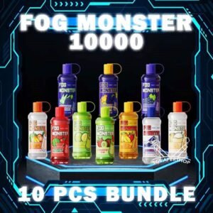 10PCS FOG MONSTER 10000 DISPOSABLE BUNDLE The 10PCS FOG MONSTER 10000 DISPOSABLE BUNDLE Package include : 10 x FOG MONSTER 10K PUFFS DISPOSABLE 1 x Free Gift Free Delivery Fog monster 10000 disposable vape is rechargeable device with 10000 puffs. With a unique sealed fresh-keeping design, can bring the freshest taste with every single puff. Fog monster is specially formulated to satisfied SG users taste buds with rich aroma taste. Moreover, the mouth cap design makes vaper love this device. Specification : Puff : 10000 Puffs Volume : 17ML Charging : Rechargeable with Type C Coil : Mesh Coil Fully Charged Time : 20mins Nicotine Strength : 5% ⚠️FOG MONSTER 10000 FLAVOUR LINE UP⚠️ Musang King Durian Mint Chewing Gum Aloe Vera Grape Blackcurrant Honeydew Grape Bomb Jasmine Green Tea Taro Ice Cream Ice Lemon Tea Sirap Bandung Peach Mango Watermelon Long Jing Tea Yokult Redbull Redbull Yokult Mango Strawberry Strawberry Kiwi Mango Melon Strawberry Watermelon Passion Fruit Yakult Caramel Popcorn Russian Cream SG VAPE COD SAME DAY DELIVERY , CASH ON DELIVERY ONLY. TAKE BULK ORDER /MORE ORDER PLS CONTACT ME : SGVAPERSHOP VIEW OUR DAILY NEWS INFORMATION VAPE : TELEGRAM CHANNEL