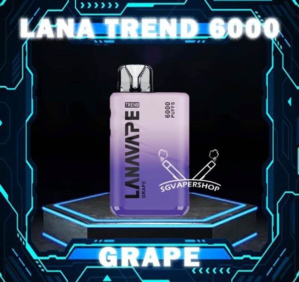 LANA TREND 6000 DISPOSABLE The Lana Trend 6000 Puffs Disposable Vape Powered by a 550mAh battery, goes the extra mile, offering an impressive 6000 puffs on a single charge. Big farewell to the inconvenience of frequent recharges, and relish uninterrupted vaping throughout your day. Discover out signature Tie Guan Yin flavor, alongside popular options like Lana Trend 6k Puffs Watermelon Ice, Pomelo Jasmine, Menthol Ice , Taro Sago Dessert, Sakura Yogurt, and Ice Lemon Tea. For those craving extra sweetness, you can also enjoy Root Beer or Spring Water flavors. Specification : Puff : 6000 Puffs Nicotine : 3% Capacity : 8ml Battery : 550mAh Charging : Rechargeable with Type C ⚠️LANA TREND 6000 FLAVOUR LINE UP⚠️ Classic Tobacco Grape Guava Ice Lemon Tea Lychee Menthol Ice Peach Pomelo Jasmine Root Beer Sakura Yogurt Spring Water Taro Sago Dessert Thai Mango Tieguanyin Watermelon SG VAPE COD SAME DAY DELIVERY , CASH ON DELIVERY ONLY. TAKE BULK ORDER /MORE ORDER PLS CONTACT ME : SGVAPERSHOP VIEW OUR DAILY NEWS INFORMATION VAPE : TELEGRAM CHANNEL