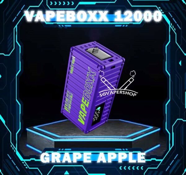 VAPEBOXX 12000 DISPOSABLE The VAPEBOXX 12000 Puffs disposable box from VAULT VAPE is an innovative addition to the vaping market, offering an impressive puff capacity of 12,000 hits with a 5% nicotine concentration. Overall, the VAPEBOXX 12000 Puffs disposable box appears to combine a high puff count with several user-friendly features, making it an appealing choice for vapers seeking convenience, performance, and customization options. Specification : Approx. 12000 puffs Smart Screen Display Airflow Adjustment Hidden Foldable Tip Explosive Cloud Rechargeable Battery Charging Port: Type-C ⚠️VAPEBOXX 12000 FLAVOUR LINE UP⚠️ Hazelnut Coffee Honeydew Melon Gummy Bear Grape Yogurt Double Mango Solero Ice Cream Energy Bull Strawberry Ice Cream Grape Apple Mixed Fruits Sour Bubblegum Original Yakult Grape Sparkling Green Apple Sparkling Lychee Sparkling Blackcurrant Grape Watermelon Bubblegum Kiwi Strawberry Apple SG VAPE COD SAME DAY DELIVERY , CASH ON DELIVERY ONLY. TAKE BULK ORDER /MORE ORDER PLS CONTACT ME : SGVAPERSHOP VIEW OUR DAILY NEWS INFORMATION VAPE : TELEGRAM CHANNEL