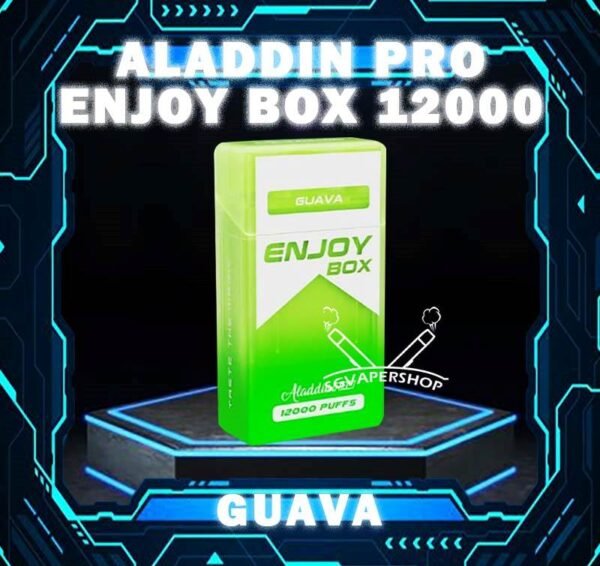 ALADDIN PRO ENJOY BOX 12000 DISPOSABLE The ALADDIN PRO ENJOY BOX 12000 puffs , in our Vape Singapore Ready Stock , get it now with us and same day delivery ! Enjoy delicious vaping experience  The ALADDIN Enjoy Box 12k Puffs! Design in a sleek cigarette box style design with a cap for mouthpiece protection! Enjoy 15+ delightful flavors with 12000 smooth puffs, each bursting with sweet perfection! Specification : Nicotine : 50mg (5%) Approx : 12000 puffs Rechargeable Battery 650mAh Charging Port: Type-C ⚠️ALADDIN PRO ENJOY BOX 12000 FLAVOUR LINE UP⚠️ Energy Drink Guava Hazelnut Coffee Strawberry Mango Honeydew Syrup Bandung Strawberry Blackcurrant Mango Strawberry Kiwi Yakult Strawberry Grape Double Mango Candy Honeydew Yakult Mango Yakult Mango Peach Sour Bubblegum Solero Lime Gummy Bear Grape Lychee Grape Bubblegum Mixed Bubblegum Mango Bubblegum Sakura Grape Strawberry Bubblegum Solero Yakult Solero Ice Cream White Coffee SG VAPE COD SAME DAY DELIVERY , CASH ON DELIVERY ONLY. TAKE BULK ORDER /MORE ORDER PLS CONTACT ME : SGVAPERSHOP VIEW OUR DAILY NEWS INFORMATION VAPE : TELEGRAM CHANNEL