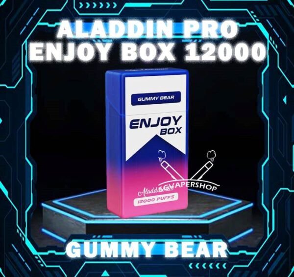 ALADDIN PRO ENJOY BOX 12000 DISPOSABLE The ALADDIN PRO ENJOY BOX 12000 puffs , in our Vape Singapore Ready Stock , get it now with us and same day delivery ! Enjoy delicious vaping experience  The ALADDIN Enjoy Box 12k Puffs! Design in a sleek cigarette box style design with a cap for mouthpiece protection! Enjoy 15+ delightful flavors with 12000 smooth puffs, each bursting with sweet perfection! Specification : Nicotine : 50mg (5%) Approx : 12000 puffs Rechargeable Battery 650mAh Charging Port: Type-C ⚠️ALADDIN PRO ENJOY BOX 12000 FLAVOUR LINE UP⚠️ Energy Drink Guava Hazelnut Coffee Strawberry Mango Honeydew Syrup Bandung Strawberry Blackcurrant Mango Strawberry Kiwi Yakult Strawberry Grape Double Mango Candy Honeydew Yakult Mango Yakult Mango Peach Sour Bubblegum Solero Lime Gummy Bear Grape Lychee Grape Bubblegum Mixed Bubblegum Mango Bubblegum Sakura Grape Strawberry Bubblegum Solero Yakult Solero Ice Cream White Coffee SG VAPE COD SAME DAY DELIVERY , CASH ON DELIVERY ONLY. TAKE BULK ORDER /MORE ORDER PLS CONTACT ME : SGVAPERSHOP VIEW OUR DAILY NEWS INFORMATION VAPE : TELEGRAM CHANNEL