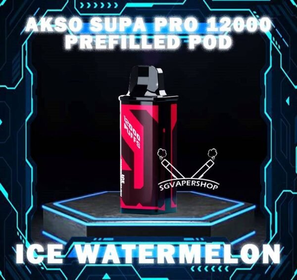 AKSO SUPA PRO 12000 DISPOSABLE POD Discover the pinnacle of vaping technology with the AKSO Supa Pro 12000 close pod systems Disposable . It include 1 cartridge and 1 device, providing everything you need to get started. When the cartridge is finish, simply replace it with a new cartridge, reusing the existing battery to save costs. It enhanced by advanced chip sets, which amplifies your satisfaction through the booster button while prioritizing safety with its child lock feature. Lastly, stay updated and informed with accurate indicators for battery and liquid levels. Your ultimate vaping journey awaits! Specification : Nicotine 50mg (5%) Approx. 12000 Puffs Rechargeable Battery Charging Port: Type-C ⚠️AKSO SUPA PRO 12000 CARTRIDGE POD FLAVOUR LINE UP⚠️ Apple Asam Boi Blackcurrant Yakult Grape Ice Watermelon Mango Lime Minty Gum Nutty Tobacco Peanut Butter Toast Pineapple Mango Pomegranate Plum Guava Rootbeer Triple Mango Strawberry Hami Melon Mango Nata De Coco Strawberry Vanilla Custard Pina Watermelon Strawberry Zesty Grape Watermelon Grape This Product only for cartridge prefilled pod , if want full set can cllect here . SG VAPE COD SAME DAY DELIVERY , CASH ON DELIVERY ONLY. TAKE BULK ORDER /MORE ORDER PLS CONTACT ME : SGVAPERSHOP VIEW OUR DAILY NEWS INFORMATION VAPE : TELEGRAM CHANNEL