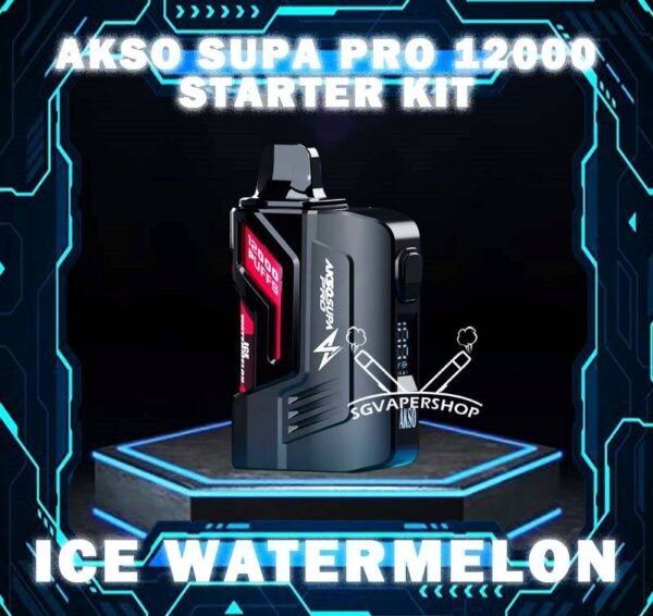 AKSO SUPA PRO 12000 DISPOSABLE Discover the pinnacle of vaping technology with the AKSO Supa Pro close pod systems Disposable . The AKSO SUPA PRO 12000 Puffs Starter Kit It include 1 cartridge and 1 device, providing everything you need to get started. When the cartridge is finish, simply replace it with a new cartridge, reusing the existing battery to save costs. It enhanced by advanced chip sets, which amplifies your satisfaction through the booster button while prioritizing safety with its child lock feature. Lastly, stay updated and informed with accurate indicators for battery and liquid levels. Your ultimate vaping journey awaits! Specification : Nicotine 50mg (5%) Approx. 12000 Puffs Rechargeable Battery Charging Port: Type-C ⚠️AKSO SUPA PRO 12000 FULL SET FLAVOUR LINE UP⚠️ Apple Asam Boi Blackcurrant Yakult Grape Ice Watermelon Mango Lime Minty Gum Nutty Tobacco Peanut Butter Toast Pineapple Mango Pomegranate Plum Guava Rootbeer Triple Mango Strawberry Hami Melon Mango Nata De Coco Strawberry Vanilla Custard Pina Watermelon Strawberry Zesty Grape Watermelon Grape Get Akso Disposable Collection Now . SG VAPE COD SAME DAY DELIVERY , CASH ON DELIVERY ONLY. TAKE BULK ORDER /MORE ORDER PLS CONTACT ME : SGVAPERSHOP VIEW OUR DAILY NEWS INFORMATION VAPE : TELEGRAM CHANNEL