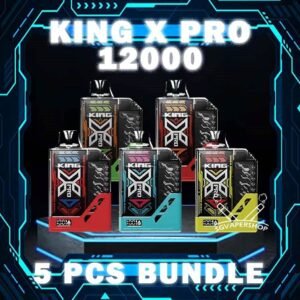 5PCS KING X PRO 12000 DISPOSABLE BUNDLE The 5PCS KING X PRO 12000 DISPOSABLE BUNDLE Package include : 5 x KING X PRO 12K PUFFS DISPOSABLE 1 x Free Gift Free Delivery The King X Pro 12000 Disposable device is suitable for both novice and experienced vapers. Its long battery life means that you can enjoy longer sessions without having to worry about having to recharge. With the King X's wide selection of expertly made e-liquid alternatives, you may lose yourself in a world of flavour. Every flavour profile, from juicy fruits to rich sweets, has been carefully crafted. Specification : Nicotine 50mg (5%) Approx. 12000 puffs Child-Lock Safety Booster Button Rechargeable Battery Charging Port: Type-C ⚠️KING X PRO 12000 FLAVOUR LINE UP⚠️ Fresh Watermelon Juice Guava Grape Lychee Berries Mix Mango Guava Watermelon Peanut Oreo Cookie Rootbeer Solero Ice Cream Strawberry Cheesecake Unicorn Milk Watermelon Candy Blackcurrant Honeydew Strawberry Mango Strawberry Watermelon Watermelon Mango Ice Coffee Hazelnut Peanut Butter Choco Peanut Corn Pancake Lemon Drop Sparkling Apple Punch Strawberry Pine Melon SG VAPE COD SAME DAY DELIVERY , CASH ON DELIVERY ONLY. TAKE BULK ORDER /MORE ORDER PLS CONTACT ME : SGVAPERSHOP VIEW OUR DAILY NEWS INFORMATION VAPE : TELEGRAM CHANNEL
