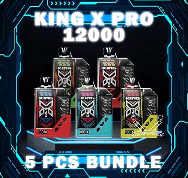 5PCS KING X PRO 12000 DISPOSABLE BUNDLE The 5PCS KING X PRO 12000 DISPOSABLE BUNDLE Package include : 5 x KING X PRO 12K PUFFS DISPOSABLE 1 x Free Gift Free Delivery The King X Pro 12000 Disposable device is suitable for both novice and experienced vapers. Its long battery life means that you can enjoy longer sessions without having to worry about having to recharge. With the King X's wide selection of expertly made e-liquid alternatives, you may lose yourself in a world of flavour. Every flavour profile, from juicy fruits to rich sweets, has been carefully crafted. Specification : Nicotine 50mg (5%) Approx. 12000 puffs Child-Lock Safety Booster Button Rechargeable Battery Charging Port: Type-C ⚠️KING X PRO 12000 FLAVOUR LINE UP⚠️ Fresh Watermelon Juice Guava Grape Lychee Berries Mix Mango Guava Watermelon Peanut Oreo Cookie Rootbeer Solero Ice Cream Strawberry Cheesecake Unicorn Milk Watermelon Candy Blackcurrant Honeydew Strawberry Mango Strawberry Watermelon Watermelon Mango Ice Coffee Hazelnut Peanut Butter Choco Peanut Corn Pancake Lemon Drop Sparkling Apple Punch Strawberry Pine Melon SG VAPE COD SAME DAY DELIVERY , CASH ON DELIVERY ONLY. TAKE BULK ORDER /MORE ORDER PLS CONTACT ME : SGVAPERSHOP VIEW OUR DAILY NEWS INFORMATION VAPE : TELEGRAM CHANNEL