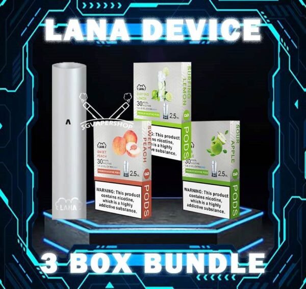 LANA DEVICE BUNDLE 60 - SG VAPER SHOP The LANA DEVICE BUNDLE 60 Package include : 1x Device 3x Box Infinity pod Flavour (3pcs Per Pack) Lana device is a simple and stylish electronic cigarette device, it is light and convenient, compact, comfortable and easy to carry. It can be used with a lana pod (or a pod of the same size as a lana pod), whether you are a novice or a professional, it can be easily used.  Specifications : Lana Electronic Cigarette Equipment With Lana Pod Inhalation Activation (Lana Pod Needs To Be Purchased Separately) 280mah Battery Rechargeable Metal Frosted Texture Shell Usb Charging Battery Indicator Led Breathing Light ⚠️LANA POD FLAVOUR LINE UP⚠️ Berry Grapefruit Berry Blast BlueBerry Ice Cantaloupe Iced Coffee Cold Coke Cranberry Juice Popsicle Icy Slush Guava Iced Tea Jasmine Long Jing Juicy Grape Kiwi Iced Lychee Iced Mango Mango Milkshake Mango Passion Fruit Mineral Water Mung Bean Oolong Tea Orange Ice Passion Fruit Sweet Peach Peach Grape Banana Peppermint Pineapple Red Wine Rootbeer Skittles Sour Apple Strawberry Milk Strawberry Watermelon Surfing Lemon Taro Ice Cream Tie Guan Yin Lush Ice (Watermelon) SG VAPE COD SAME DAY DELIVERY , CASH ON DELIVERY ONLY. TAKE BULK ORDER /MORE ORDER PLS CONTACT ME : SGVAPERSHOP VIEW OUR DAILY NEWS INFORMATION VAPE : TELEGRAM CHANNEL