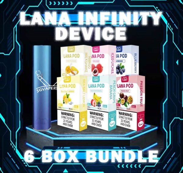 LANA INFINITY BUNDLE 120 The LANA INFINITY BUNDLE 120 Package include : 1x LANA INFINITY DEVICE 6x Pods Flavour (3pcs Per Pack) Free Delivery The Lana Infinity Device uses type-c connectors, which quick fully charged in shorter time. Compatible with 4th & 5th generation pod flavours. Atomization equipment is stable, bringing a good vaping experience. Lana simplified device is a simple and stylish electronic cigarette device, it is light and convenient, compact, comfortable and easy to carry. It can be used with a lana pod (or a pod of the same size as a lana pod), whether you are a novice or a professional, it can be easily used. The lana simplified device is equipped with a charging cable and a recyclable rechargeable battery, which can easily last for a whole day on a single charge. The appearance is made of metal frosted technology, which brings you a perfect experience. In addition, the lana simplified device is available in a variety of colors to match your Travel in style ⚠️LANA INFINITY DEVICE COLOR LINE UP⚠️ Black Blue Cyan Red Whtie ⚠️LANA INFINITY POD FLAVOUR LINE UP⚠️ Berry Blast Blueberry Coke Energy Drink Ice Lychee Juicy Grape Mango Milkshake Passion Fruit Peach Peach Grape Banana Sea Salt Lemon Sprite Strawberry kiwi Strawberry Milk Strawberry Watermelon Taro Ice Cream Tie Guan Yin Watermelon SG VAPE COD SAME DAY DELIVERY , CASH ON DELIVERY ONLY. TAKE BULK ORDER /MORE ORDER PLS CONTACT ME : SGVAPERSHOP VIEW OUR DAILY NEWS INFORMATION VAPE : TELEGRAM CHANNEL