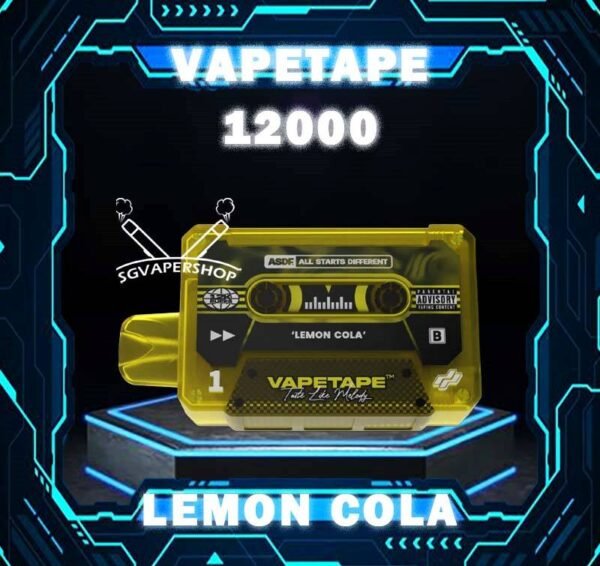 VAPETAPE 12000 DISPOSABLE - VAPE SINGAPORE The Vapetape 12000 Disposable is upgraded device from 8000 puffs. This Product is From ASDF Company also , The Vape tape 12k improve the volume, battery capacity and come with 20 +Plus new flavours. Vape tape 12000 remains classic cassette design which is comfortably in the hand , and the mouthpiece that is shaped to enhance the vaping experience. Discover out signature Double Mango flavor, alongside popular options like Infinity Pod Honeydew Watermelon, Sour Bubblegum , Solero Lime , Watermelon Peach, Gummy Bear, and Strawberry Lemon Tart. For those craving extra sweetness, you can also enjoy Ice Lemon Tea or Red Slurpee flavors. Specification : Nicotine 50mg (5%) Approx. 12000 puffs Mesh Coil Rechargeable Battery Charging Port: Type-C ⚠️VAPETAPE 12000 FLAVOUR LINE UP⚠️ Double Mango Mango Grape Mango Lychee Strawberry Lychee Lychee Blackcurrant Grape Blackcurrant Honeydew Watermelon Pineapple Orange Kiwi Passion Fruit Guava Peach Mixed Berries Lemon Cola Blackcurrant Yakult Gummy Bear Solero Lime Sour Bubblegum Banana Custard Strawberry Lemon Tart Honeydew Blackcurrant Ice Lemon Tea Red Slurpee Grape Bubblegum Yakult Watermelon Peach Peach Lychee SG VAPE COD SAME DAY DELIVERY , CASH ON DELIVERY ONLY. TAKE BULK ORDER /MORE ORDER PLS CONTACT ME : SGVAPERSHOP VIEW OUR DAILY NEWS INFORMATION VAPE : TELEGRAM CHANNEL