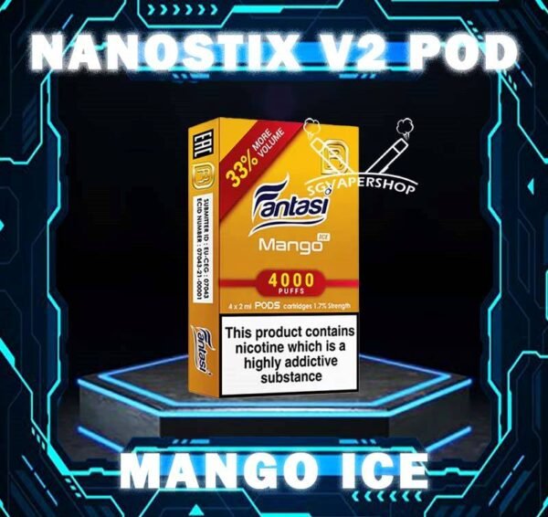 NANOSTIX V2 POD Nano V2 Pod Flavour Compatible for NanoSTIX Neo devices (V2) now with 2ml of liquids which is 33% bigger. Available in packs of 4 cartridges in 1 box of NanoPOD Neo. Our 2ml NanoPOD Neo come in a wide range of flavors. Don’t be deceived by their compact size; these flavorful little pods contain the equivalent of 45 cigarettes worth of nicotine each, and thanks to our innovative NanoNIC technology using naturally occurring nicotine salts rather than traditional freebase nicotine, delivery is much more efficient. Package Included : 1 Pack of 4 Pods ⚠️NANOSTIX V2 POD FLAVOUR LINE UP⚠️ Apple Banana Vanilla Bubblegum Butterscotch Cream Coffee Grape Ice Grapple Guava Hazelnut Coffee Honeydew Jackfruit Kiwi Rockmelon Lemonade Lychee Mango Mix Creamy Red Mix Fruity Blue Orange Popcorn Caramel Strawberry Apple Strawberry Vanilla Tobacco Classic Tobacco Menthol Velvet Butter Cake NANOSTIX V2 POD ONLY COMPATIBLE WITH NANOSTIX V3 DEVICE SG VAPE COD SAME DAY DELIVERY , CASH ON DELIVERY ONLY. TAKE BULK ORDER /MORE ORDER PLS CONTACT ME : SGVAPERSHOP VIEW OUR DAILY NEWS INFORMATION VAPE : TELEGRAM CHANNEL