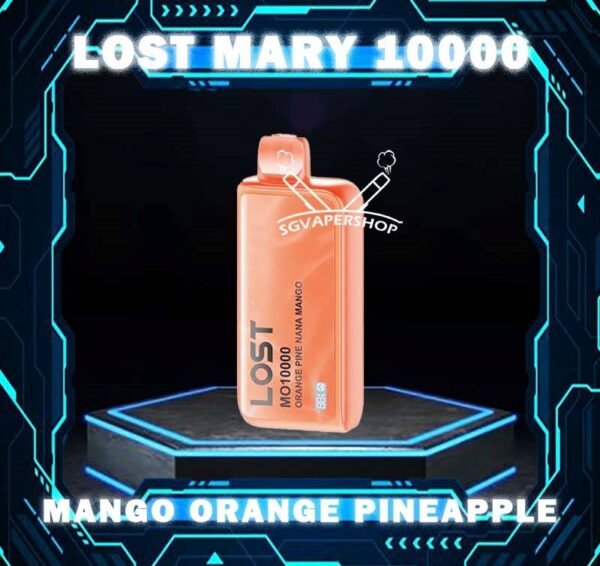 LOST MARY MO 10000 DISPOSABLE The Lost Mary MO 10000 Disposable Vape is a sophisticated and user-friendly vaping device designed for convenience and longevity.  It comes pre-filled with 17mL of e-liquid, ensuring a long-lasting vaping experience without the need for frequent refills. This vape contains a 5% salt nicotine concentration, providing a satisfying hit with each puff. Salt nicotine is known for its smoother throat hit compared to traditional nicotine. Specification : Puff : 10000 Puffs Volume : 17ML Flavour Charging : Rechargeable with Type C Coil : Mesh Coil Fully Charged Time : 20mins Nicotine Strength : 5% ⚠️LOST MARY MO10000 FLAVOUR LINE UP⚠️ Double Apple Strawberry Yakult Solero Lime Rose Grape Triple Mango Blueberry Banana Bubblegum Peach Plus Ice California Clear Lychee Cantaloupe Mango Orange Pineapple SG VAPE COD SAME DAY DELIVERY , CASH ON DELIVERY ONLY. TAKE BULK ORDER /MORE ORDER PLS CONTACT ME : SGVAPERSHOP VIEW OUR DAILY NEWS INFORMATION VAPE : TELEGRAM CHANNEL