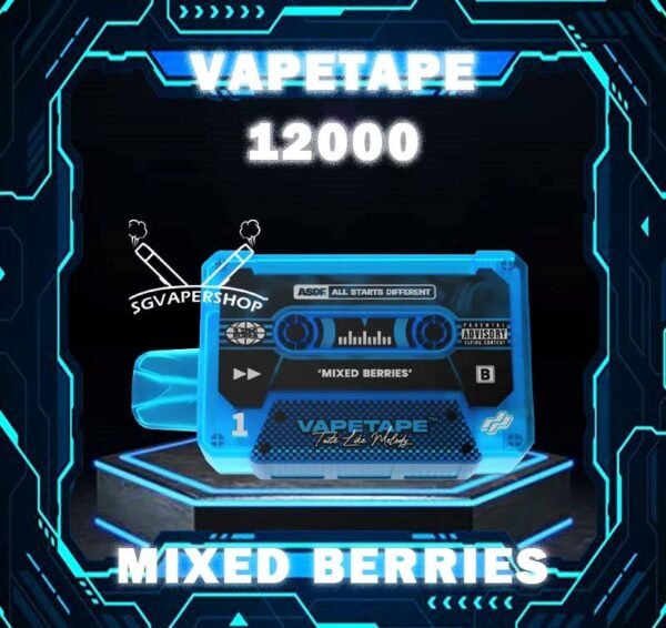 VAPETAPE 12000 DISPOSABLE - VAPE SINGAPORE The Vapetape 12000 Disposable is upgraded device from 8000 puffs. This Product is From ASDF Company also , The Vape tape 12k improve the volume, battery capacity and come with 20 +Plus new flavours. Vape tape 12000 remains classic cassette design which is comfortably in the hand , and the mouthpiece that is shaped to enhance the vaping experience. Discover out signature Double Mango flavor, alongside popular options like Infinity Pod Honeydew Watermelon, Sour Bubblegum , Solero Lime , Watermelon Peach, Gummy Bear, and Strawberry Lemon Tart. For those craving extra sweetness, you can also enjoy Ice Lemon Tea or Red Slurpee flavors. Specification : Nicotine 50mg (5%) Approx. 12000 puffs Mesh Coil Rechargeable Battery Charging Port: Type-C ⚠️VAPETAPE 12000 FLAVOUR LINE UP⚠️ Double Mango Mango Grape Mango Lychee Strawberry Lychee Lychee Blackcurrant Grape Blackcurrant Honeydew Watermelon Pineapple Orange Kiwi Passion Fruit Guava Peach Mixed Berries Lemon Cola Blackcurrant Yakult Gummy Bear Solero Lime Sour Bubblegum Banana Custard Strawberry Lemon Tart Honeydew Blackcurrant Ice Lemon Tea Red Slurpee Grape Bubblegum Yakult Watermelon Peach Peach Lychee SG VAPE COD SAME DAY DELIVERY , CASH ON DELIVERY ONLY. TAKE BULK ORDER /MORE ORDER PLS CONTACT ME : SGVAPERSHOP VIEW OUR DAILY NEWS INFORMATION VAPE : TELEGRAM CHANNEL