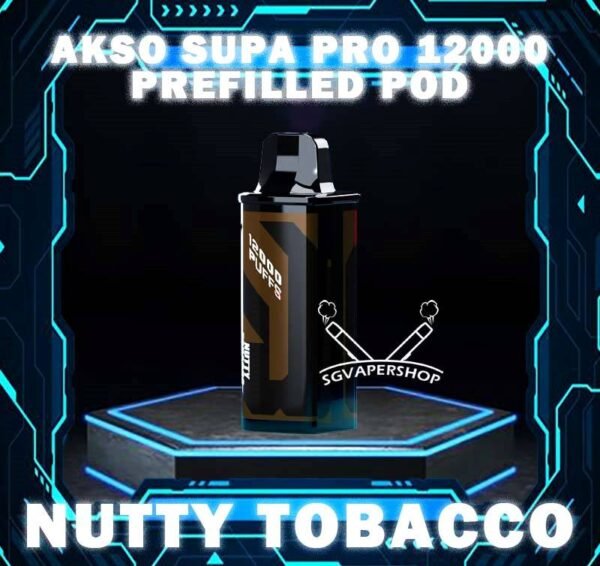 AKSO SUPA PRO 12000 DISPOSABLE POD Discover the pinnacle of vaping technology with the AKSO Supa Pro 12000 close pod systems Disposable . It include 1 cartridge and 1 device, providing everything you need to get started. When the cartridge is finish, simply replace it with a new cartridge, reusing the existing battery to save costs. It enhanced by advanced chip sets, which amplifies your satisfaction through the booster button while prioritizing safety with its child lock feature. Lastly, stay updated and informed with accurate indicators for battery and liquid levels. Your ultimate vaping journey awaits! Specification : Nicotine 50mg (5%) Approx. 12000 Puffs Rechargeable Battery Charging Port: Type-C ⚠️AKSO SUPA PRO 12000 CARTRIDGE POD FLAVOUR LINE UP⚠️ Apple Asam Boi Blackcurrant Yakult Grape Ice Watermelon Mango Lime Minty Gum Nutty Tobacco Peanut Butter Toast Pineapple Mango Pomegranate Plum Guava Rootbeer Triple Mango Strawberry Hami Melon Mango Nata De Coco Strawberry Vanilla Custard Pina Watermelon Strawberry Zesty Grape Watermelon Grape This Product only for cartridge prefilled pod , if want full set can cllect here . SG VAPE COD SAME DAY DELIVERY , CASH ON DELIVERY ONLY. TAKE BULK ORDER /MORE ORDER PLS CONTACT ME : SGVAPERSHOP VIEW OUR DAILY NEWS INFORMATION VAPE : TELEGRAM CHANNEL