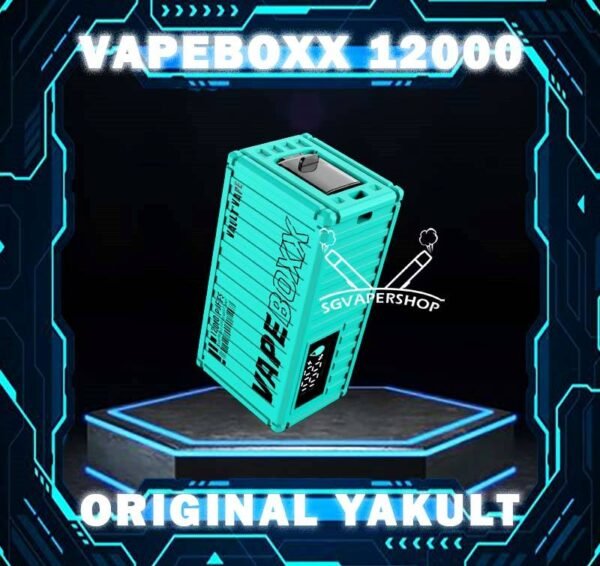 VAPEBOXX 12000 DISPOSABLE The VAPEBOXX 12000 Puffs disposable box from VAULT VAPE is an innovative addition to the vaping market, offering an impressive puff capacity of 12,000 hits with a 5% nicotine concentration. Overall, the VAPEBOXX 12000 Puffs disposable box appears to combine a high puff count with several user-friendly features, making it an appealing choice for vapers seeking convenience, performance, and customization options. Specification : Approx. 12000 puffs Smart Screen Display Airflow Adjustment Hidden Foldable Tip Explosive Cloud Rechargeable Battery Charging Port: Type-C ⚠️VAPEBOXX 12000 FLAVOUR LINE UP⚠️ Hazelnut Coffee Honeydew Melon Gummy Bear Grape Yogurt Double Mango Solero Ice Cream Energy Bull Strawberry Ice Cream Grape Apple Mixed Fruits Sour Bubblegum Original Yakult Grape Sparkling Green Apple Sparkling Lychee Sparkling Blackcurrant Grape Watermelon Bubblegum Kiwi Strawberry Apple SG VAPE COD SAME DAY DELIVERY , CASH ON DELIVERY ONLY. TAKE BULK ORDER /MORE ORDER PLS CONTACT ME : SGVAPERSHOP VIEW OUR DAILY NEWS INFORMATION VAPE : TELEGRAM CHANNEL