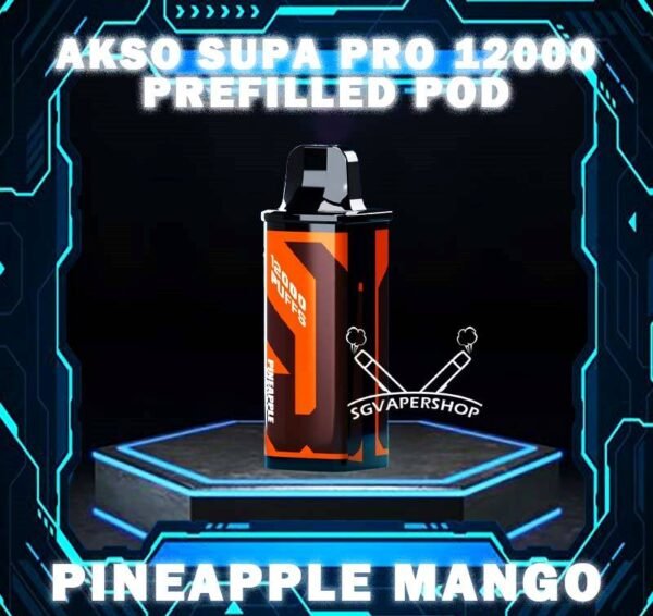 AKSO SUPA PRO 12000 DISPOSABLE POD Discover the pinnacle of vaping technology with the AKSO Supa Pro 12000 close pod systems Disposable . It include 1 cartridge and 1 device, providing everything you need to get started. When the cartridge is finish, simply replace it with a new cartridge, reusing the existing battery to save costs. It enhanced by advanced chip sets, which amplifies your satisfaction through the booster button while prioritizing safety with its child lock feature. Lastly, stay updated and informed with accurate indicators for battery and liquid levels. Your ultimate vaping journey awaits! Specification : Nicotine 50mg (5%) Approx. 12000 Puffs Rechargeable Battery Charging Port: Type-C ⚠️AKSO SUPA PRO 12000 CARTRIDGE POD FLAVOUR LINE UP⚠️ Apple Asam Boi Blackcurrant Yakult Grape Ice Watermelon Mango Lime Minty Gum Nutty Tobacco Peanut Butter Toast Pineapple Mango Pomegranate Plum Guava Rootbeer Triple Mango Strawberry Hami Melon Mango Nata De Coco Strawberry Vanilla Custard Pina Watermelon Strawberry Zesty Grape Watermelon Grape This Product only for cartridge prefilled pod , if want full set can cllect here . SG VAPE COD SAME DAY DELIVERY , CASH ON DELIVERY ONLY. TAKE BULK ORDER /MORE ORDER PLS CONTACT ME : SGVAPERSHOP VIEW OUR DAILY NEWS INFORMATION VAPE : TELEGRAM CHANNEL