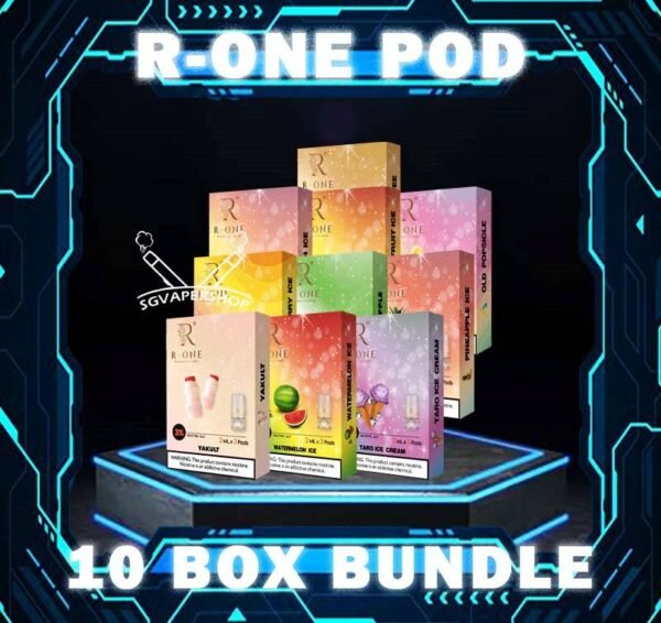 R-ONE POD BUNDLE 145 - SG VAPER SHOP The R-ONE POD BUNDLE 145 Package include : 1x Device 10x Pod Flavour (3pcs Per Pack) R-One Pod Flavour or Romantic One Vape  , it all started from our founder’s spouse was a cigarette smoker. In order to help his spouse quit smoking, he created this brand, and name it after R-One or Romantic One Flavour, because everthing started just to help his ONLY ONE. Discover out signature Cool Mint Flavour, alongside popular options like R-ONE Pods Watermelon Ice, Grape Ice , Bluberry , Energy Drink, Mango Ice, and Taro Ice Cream. For those craving extra sweetness, you can also enjoy Cola Ice or 100% Drink flavors. The Romantic One ready stock in vape singapore cod. ⚠️R-ONE POD FLAVOUR LINE UP⚠️ 100% Drink (Energy Plus) Banana Ice Blackcurrant Ice Blueberry Ice Cola Ice Cool Mint Cuba Tobacco Energy Drink (Redbull) Grape Ice Green Bean Ice Long Jing Tea Lychee Ice Mango Ice Melon Ice Mocha Coffee Old Popsicle Passion Fruit Ice Peach Ice Pineapple Ice Sour Apple Strawberry Ice Taro Ice Cream Watermelon Ice White Grapes Yakult SG VAPE COD SAME DAY DELIVERY , CASH ON DELIVERY ONLY. TAKE BULK ORDER /MORE ORDER PLS CONTACT ME : SGVAPERSHOP VIEW OUR DAILY NEWS INFORMATION VAPE : TELEGRAM CHANNEL