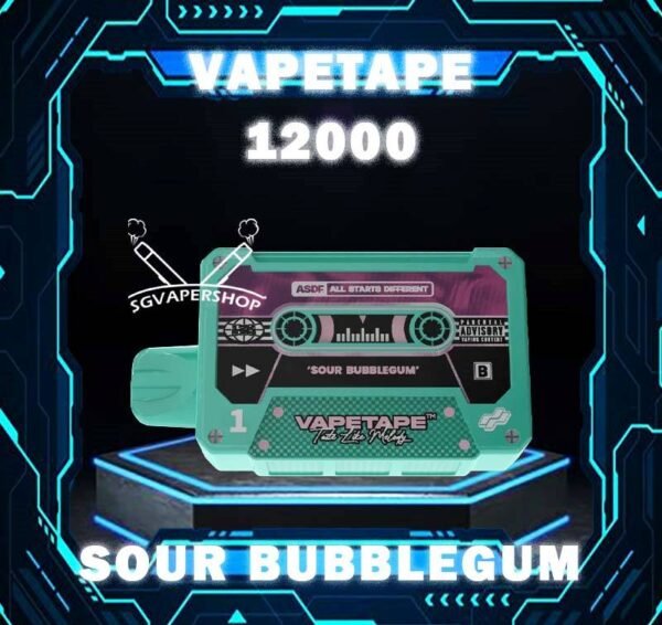 VAPETAPE 12000 DISPOSABLE - VAPE SINGAPORE The Vapetape 12000 Disposable is upgraded device from 8000 puffs. This Product is From ASDF Company also , The Vape tape 12k improve the volume, battery capacity and come with 20 +Plus new flavours. Vape tape 12000 remains classic cassette design which is comfortably in the hand , and the mouthpiece that is shaped to enhance the vaping experience. Discover out signature Double Mango flavor, alongside popular options like Infinity Pod Honeydew Watermelon, Sour Bubblegum , Solero Lime , Watermelon Peach, Gummy Bear, and Strawberry Lemon Tart. For those craving extra sweetness, you can also enjoy Ice Lemon Tea or Red Slurpee flavors. Specification : Nicotine 50mg (5%) Approx. 12000 puffs Mesh Coil Rechargeable Battery Charging Port: Type-C ⚠️VAPETAPE 12000 FLAVOUR LINE UP⚠️ Double Mango Mango Grape Mango Lychee Strawberry Lychee Lychee Blackcurrant Grape Blackcurrant Honeydew Watermelon Pineapple Orange Kiwi Passion Fruit Guava Peach Mixed Berries Lemon Cola Blackcurrant Yakult Gummy Bear Solero Lime Sour Bubblegum Banana Custard Strawberry Lemon Tart Honeydew Blackcurrant Ice Lemon Tea Red Slurpee Grape Bubblegum Yakult Watermelon Peach Peach Lychee SG VAPE COD SAME DAY DELIVERY , CASH ON DELIVERY ONLY. TAKE BULK ORDER /MORE ORDER PLS CONTACT ME : SGVAPERSHOP VIEW OUR DAILY NEWS INFORMATION VAPE : TELEGRAM CHANNEL