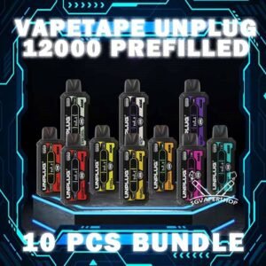 10PCS VAPETAPE UNPLUG 12000 PREFILLED POD BUNDLE - SG VAPER SHOP The 10PCS VAPETAPE UNPLUG 12000 PREFILLED POD BUNDLE Package include : 10 x VAPETAPE UNPLUG 12K PUFFS PREFILLED POD 1 x Free Gift Free Delivery The Vapetape Unplug disposable Pod vape provides an excellent vaping experience with a 12000 puffs capacity. For ease of use and diversity, this disposable vape system combines with a 5% nicotine context and type C charghing port. Its creative design prioritises portability and ease of use while offering a fulfilling vaping experience. Users looking for a longer lasting choice without the inconvenience of refills or recharges may enjoy a customisable and controlled vaping experience with this device's features including adjustable airflow and a battery indicator. Discover out signature Watermelon Bubblegum, alongside popular options like VAPE TAPE UNPLUG  Choco Mint Candy, Honeydew Bubblegum , Solero Tropical, Ribena Lychee, Orange Mango Guava, and Grape Pear. For those craving extra sweetness, you can also enjoy Mango Slurpee or Honeydew Slurpee flavors. ⚠️VAPETAPE UNPLUG 12000 POD FLAVOUR LINE UP⚠️ Double Grape Berries Yogurt Blackcurrant Berries Blackcurrant Bubblegum Honeydew Bubblegum Honeydew Slurpee Mango Slurpee Strawberry Grapple Solero Tropical Watermelon Bubblegum Choco Mint Candy Grape Pear Orange Mango Guava Pineapple Apple Ribena Lychee Apple Lychee Butter Popcorn Carrot Milk Hazelnut Coffee Kiwi Mango Watermelon *This Product only for Cartridge Pod , If want Battery with Pod collect here. SG VAPE COD SAME DAY DELIVERY , CASH ON DELIVERY ONLY. TAKE BULK ORDER /MORE ORDER PLS CONTACT ME : SGVAPERSHOP VIEW OUR DAILY NEWS INFORMATION VAPE : TELEGRAM CHANNEL