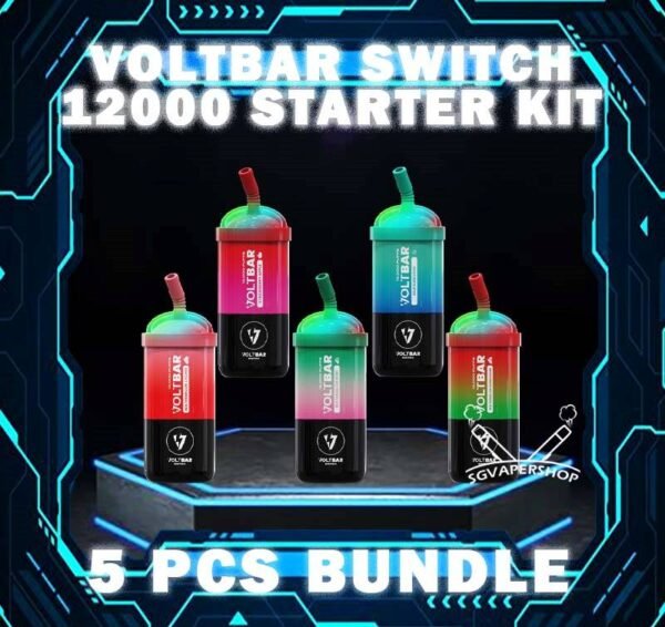5PCS VOLTBAR SWITCH 12000 DISPOSABLE BUNDLE - SG VAPER SHOP The 5PCS VOLTBAR SWITCH 12000 DISPOSABLE BUNDLE Package include : 5 x VOLTBAR SWITCH 12K PUFFS 1 x Free Gift Free Delivery VOLTBAR SWITCH 12000 Puffs Disposable has the ultimate prefilled pod kit with 18 flavors, mesmerizing RGB lights, and incredible 12,000 puffs. Experience seamless performance, easy portability, and a visually stunning vaping experience. It include 1 cartridge and 1 device, providing everything you need to get started. When the cartridge is finish, simply replace it with a new cartridge, reusing the existing battery to save costs. Discover out signature Grape Bubblegum flavor, alongside popular options like VOLT BAR 12000 Puffs  Hazelnut Coffee, Honeydew Bubblegum , Mint Chewing Gum, Peach Mango, Sour Bubblegum, and Watermelon Bubblegum. For those craving extra sweetness, you can also enjoy Rootbeer or Yakult Original flavors. Specification : Nicotine : 50mg (5%) Approx. 12000 puffs Rechargeable Battery Charging Port: Type-C ⚠️VOLTBAR SWITCH 12000 STARTER KIT FLAVOUR LINE UP⚠️ Blackcurrant Melon Grape Bubblegum Grape Yakult Hawaii Mango Hazelnut Coffee Honeydew Bubblegum Honeydew Ice Cream Honeydew Mango Kiwi Mango Vanilla Mango Watermelon Mango Yacult Mint Chewing Gum MixFruit Nescoffee Gold Passion Yakult Peach Mango Rootbeer Sour Bubblegum Strawberry Apple Strawberry Grape Strawberry Watermelon Watermelon Bubblegum Watermelon Ice Watermelon Kiwi Watermelon Lychee Yakult Original SG VAPE COD SAME DAY DELIVERY , CASH ON DELIVERY ONLY. TAKE BULK ORDER /MORE ORDER PLS CONTACT ME : SGVAPERSHOP VIEW OUR DAILY NEWS INFORMATION VAPE : TELEGRAM CHANNEL