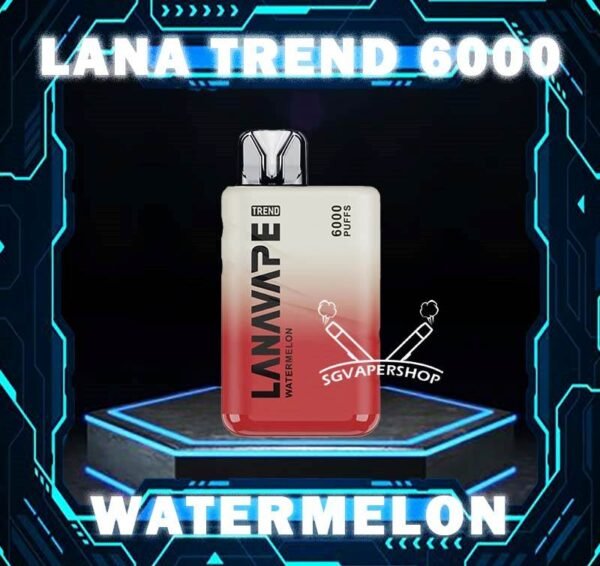 LANA TREND 6000 DISPOSABLE The Lana Trend 6000 Puffs Disposable Vape Powered by a 550mAh battery, goes the extra mile, offering an impressive 6000 puffs on a single charge. Big farewell to the inconvenience of frequent recharges, and relish uninterrupted vaping throughout your day. Discover out signature Tie Guan Yin flavor, alongside popular options like Lana Trend 6k Puffs Watermelon Ice, Pomelo Jasmine, Menthol Ice , Taro Sago Dessert, Sakura Yogurt, and Ice Lemon Tea. For those craving extra sweetness, you can also enjoy Root Beer or Spring Water flavors. Specification : Puff : 6000 Puffs Nicotine : 3% Capacity : 8ml Battery : 550mAh Charging : Rechargeable with Type C ⚠️LANA TREND 6000 FLAVOUR LINE UP⚠️ Classic Tobacco Grape Guava Ice Lemon Tea Lychee Menthol Ice Peach Pomelo Jasmine Root Beer Sakura Yogurt Spring Water Taro Sago Dessert Thai Mango Tieguanyin Watermelon SG VAPE COD SAME DAY DELIVERY , CASH ON DELIVERY ONLY. TAKE BULK ORDER /MORE ORDER PLS CONTACT ME : SGVAPERSHOP VIEW OUR DAILY NEWS INFORMATION VAPE : TELEGRAM CHANNEL