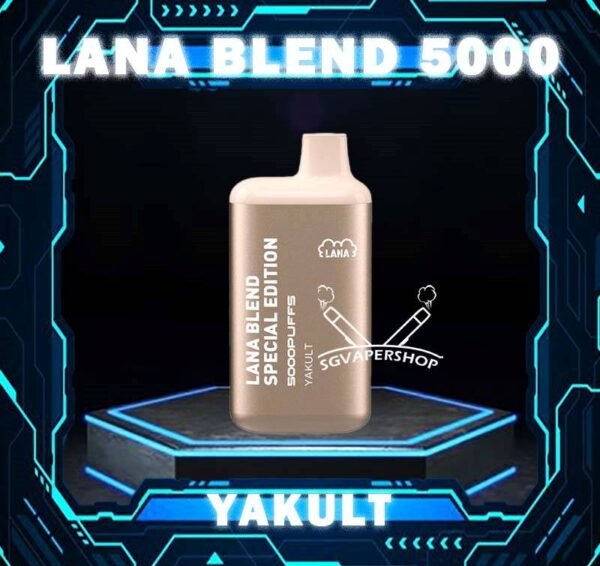 LANA BLEND 5000 SPECIAL EDITION DISPOSABLE Lana Blend 5000 Special Edition Disposable Vape  is a compact and stylish disposable vape kit that offers a convenient and satisfying vaping experience, it is perfect for those who prefer a simple yet stylish look. One of the standout features of the Lanabar 5000 is its flavor options. The device offers a range of flavors to choose from, each with its own unique taste profile. The flavors are well-balanced and do not contain any harsh or irritant ingredients, making for a smooth and enjoyable vaping experience. Whether you prefer sweet, fruity, or menthol flavors, the the Lanabar 5000 has something for everyone. Another advantage of the the Lanabar 5k is its size and portability. The device is small and lightweight, making it easy to carry in your pocket or bag. It’s perfect for those who need a discreet and convenient vaping solution, whether you’re at work, home, or on the go. The disposable design also means that you don’t have to worry about replacing parts or cleaning the device, making it a hassle-free option for those who want a simple and straightforward vaping experience. Specifications : Puff : 5000 Puffs Nicotine : 3% Capacity : 13ml Battery : 850mAh Charging : Rechargeable with Type C ⚠️LANA BLEND 5000 DISPOSABLE FLAVOUR LINE UP⚠️ Aloe Yogurt Chrysanthemum Tea Double Mint Grape Apple Ice Grape Bubblegum Grape Honey Ice Lemon Tea Mango Peach Ice Sea Salt Lemon Strawberry Mango Ice Tie Guan Yin Yakult Watermelon Bubblegum Honeydew Watermelon Pomelo White Tea SG VAPE COD SAME DAY DELIVERY , CASH ON DELIVERY ONLY. TAKE BULK ORDER /MORE ORDER PLS CONTACT ME : SGVAPERSHOP VIEW OUR DAILY NEWS INFORMATION VAPE : TELEGRAM CHANNEL