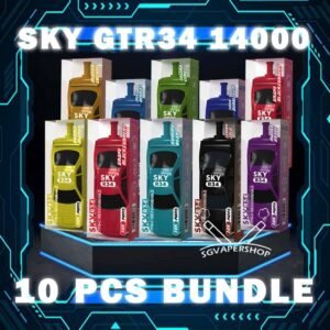 10PCS SKY GTR34 14000 DISPOSABLE BUNDLE - VAPE SINGAPORE SG COD The 10PCS SKY GTR34 14000 DISPOSABLE BUNDLE Package include : 10 x  14K PUFFS DISPOSABLE 1 x Free Gift Free Delivery The Sky GTR34 Line Disposable Pod Device possesses 25ml pre-filled e-juice with various flavor to meet your different needs. Powered by 650mAh high voltage battery, Sky R34 Disposable Pod Kit can provide about 14000 puffs. With constant output and consistent taste system , This Vape will bring you real and smooth taste, massive Clouds and solid throat hit. Just get the Sky R34 14000 Vape got the more outstanding and ultimate flavor than other disposable pod kit. ⚠️SKY GTR34 14000 FLAVOUR LINE UP⚠️ Grape Blackcurrant Sour Bubblegum Honeydew Watermelon Double Mango Lemon Cola Gummy Bear Mix Berries Mango Grape Mango Lychee Solero Lime SG VAPE COD SAME DAY DELIVERY , CASH ON DELIVERY ONLY. TAKE BULK ORDER /MORE ORDER PLS CONTACT ME : SGVAPERSHOP VIEW OUR DAILY NEWS INFORMATION VAPE : TELEGRAM CHANNEL