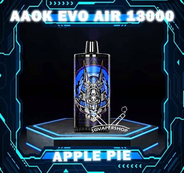 AAOK EVO AIR 13000 DISPOSABLE - VAPE SINGAPORE SG COD The AAOK EVO AIR 13000 DISPOSABLE is a Airjuatable Airflow Vape , Ready stock in vape singapore Sg Vape Cod. Available 10 Flavour line up for you choose. Get it now with SG VAPER SHOP ! Specification : Puffs: 13k Puffs Battery Capacity: 600mAh Charging Interface: Type-C Capacity:17ml Airjuatable Airflow ⚠️AAOK EVO AIR 13000 FLAVOUR LINE UP⚠️ Apple Pie Banana Vanilla Custard Candy Guava Mint Grape Apple Ice Oat Milk Pineapple Colada Pear Watermelon Root Beer Sirap Bandung Strawberry Vanilla SG VAPE COD SAME DAY DELIVERY , CASH ON DELIVERY ONLY. TAKE BULK ORDER /MORE ORDER PLS CONTACT ME : SGVAPERSHOP VIEW OUR DAILY NEWS INFORMATION VAPE : TELEGRAM CHANNEL