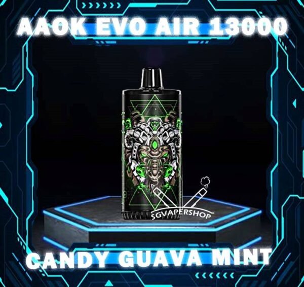 AAOK EVO AIR 13000 DISPOSABLE - VAPE SINGAPORE SG COD The AAOK EVO AIR 13000 DISPOSABLE is a Airjuatable Airflow Vape , Ready stock in vape singapore Sg Vape Cod. Available 10 Flavour line up for you choose. Get it now with SG VAPER SHOP ! Specification : Puffs: 13k Puffs Battery Capacity: 600mAh Charging Interface: Type-C Capacity:17ml Airjuatable Airflow ⚠️AAOK EVO AIR 13000 FLAVOUR LINE UP⚠️ Apple Pie Banana Vanilla Custard Candy Guava Mint Grape Apple Ice Oat Milk Pineapple Colada Pear Watermelon Root Beer Sirap Bandung Strawberry Vanilla SG VAPE COD SAME DAY DELIVERY , CASH ON DELIVERY ONLY. TAKE BULK ORDER /MORE ORDER PLS CONTACT ME : SGVAPERSHOP VIEW OUR DAILY NEWS INFORMATION VAPE : TELEGRAM CHANNEL