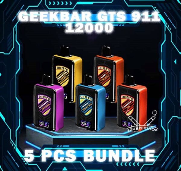 5PCS GEEKBAR GTS 911 12000 DISPOSABLE BUNDLE - SG VAPER SHOP SINGAPORE The 5PCS GEEKBAR GTS 911 DISPOSABLE BUNDLE Package include : 5 x GEEK BAR 12K PUFFS DISPOSABLE 1 x Free Gift Free Delivery Discover the latest Geekbar Gts 911 12000 disposable vape at our SG vape Center in Singapore. We offer authentic vape products for an unparalleled vaping experience. ⚠️GEEKBAR GTS 911 12000 FLAVOUR LINE UP⚠️ Aloe Honeydew ChocoMocha Grape Honeydew Grape Lychee Mango Berries Mango Pineapple Peanut Butter Strawberry Lime Vanilla Cream Puffs Watermelon Kiwi Guava SG VAPE COD SAME DAY DELIVERY , CASH ON DELIVERY ONLY. TAKE BULK ORDER /MORE ORDER PLS CONTACT ME : SGVAPERSHOP VIEW OUR DAILY NEWS INFORMATION VAPE : TELEGRAM CHANNEL