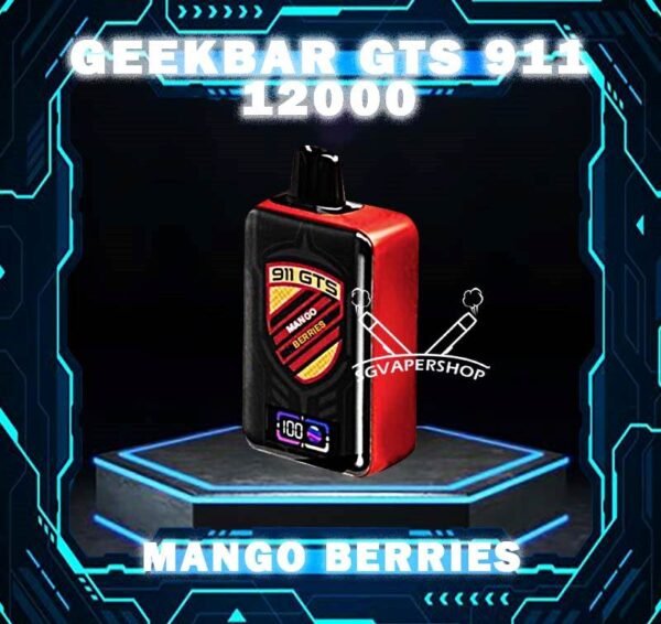 GEEKBAR GTS 911 12000 DISPOSABLE - VAPE SINGAPORE SG COD Discover the latest Geekbar Gts 911 12000 disposable vape at our SG vape Center in Singapore. We offer authentic vape products for an unparalleled vaping experience. Specifition :  Puff : 12,000 Puffs Coil : Dual Mesh coil Battery Capacity : Type-C Rechargeable Nicotine Strength : 5% Charging Time : Roughly 10 min - 15 min ⚠️GEEKBAR GTS 911 12000 FLAVOUR LINE UP⚠️ Aloe Honeydew ChocoMocha Grape Honeydew Grape Lychee Mango Berries Mango Pineapple Peanut Butter Strawberry Lime Vanilla Cream Puffs Watermelon Kiwi Guava SG VAPE COD SAME DAY DELIVERY , CASH ON DELIVERY ONLY. TAKE BULK ORDER /MORE ORDER PLS CONTACT ME : SGVAPERSHOP VIEW OUR DAILY NEWS INFORMATION VAPE : TELEGRAM CHANNEL