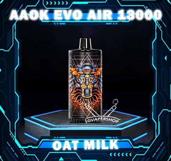 AAOK EVO AIR 13000 DISPOSABLE - VAPE SINGAPORE SG COD The AAOK EVO AIR 13000 DISPOSABLE is a Airjuatable Airflow Vape , Ready stock in vape singapore Sg Vape Cod. Available 10 Flavour line up for you choose. Get it now with SG VAPER SHOP ! Specification : Puffs: 13k Puffs Battery Capacity: 600mAh Charging Interface: Type-C Capacity:17ml Airjuatable Airflow ⚠️AAOK EVO AIR 13000 FLAVOUR LINE UP⚠️ Apple Pie Banana Vanilla Custard Candy Guava Mint Grape Apple Ice Oat Milk Pineapple Colada Pear Watermelon Root Beer Sirap Bandung Strawberry Vanilla SG VAPE COD SAME DAY DELIVERY , CASH ON DELIVERY ONLY. TAKE BULK ORDER /MORE ORDER PLS CONTACT ME : SGVAPERSHOP VIEW OUR DAILY NEWS INFORMATION VAPE : TELEGRAM CHANNEL