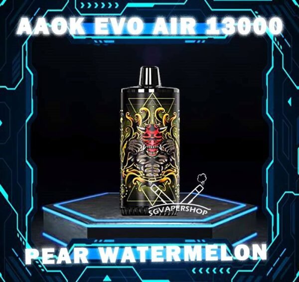 AAOK EVO AIR 13000 DISPOSABLE - VAPE SINGAPORE SG COD The AAOK EVO AIR 13000 DISPOSABLE is a Airjuatable Airflow Vape , Ready stock in vape singapore Sg Vape Cod. Available 10 Flavour line up for you choose. Get it now with SG VAPER SHOP ! Specification : Puffs: 13k Puffs Battery Capacity: 600mAh Charging Interface: Type-C Capacity:17ml Airjuatable Airflow ⚠️AAOK EVO AIR 13000 FLAVOUR LINE UP⚠️ Apple Pie Banana Vanilla Custard Candy Guava Mint Grape Apple Ice Oat Milk Pineapple Colada Pear Watermelon Root Beer Sirap Bandung Strawberry Vanilla SG VAPE COD SAME DAY DELIVERY , CASH ON DELIVERY ONLY. TAKE BULK ORDER /MORE ORDER PLS CONTACT ME : SGVAPERSHOP VIEW OUR DAILY NEWS INFORMATION VAPE : TELEGRAM CHANNEL