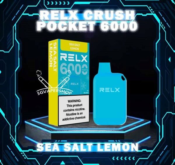 RELX CRUSH POCKET 6000 DISPOSABLE - SG VAPER SHOP The RELX Crush Pocket 6000 Puffs Disposable vape offers a refreshing summer experience with its subtle sweetness, strong cooling effect, and moderate richness RELX Pocket features a puff count of up to 6000 puffs, an atomizer with a mech coil 2.0, powered by 10W. Equipped with a 470mAh battery, it reaches 80% charge in just 45 minutes. Specifition :  Puffs: 6000 Puff Nicotine Strength : 3% Charging Time : Roughly 30-45min Battery Capacity : Type-C Rechargeable ⚠️RELX CRUSH POCKET 6000 FLAVOUR LINE UP⚠️ LongJing Tea Mint Freeze Peach Oolong Tea Root Beer Sea Salt Lemon Sour Plum Cola TieGuanYin Tea Watermelon Chill SG VAPE COD SAME DAY DELIVERY , CASH ON DELIVERY ONLY. TAKE BULK ORDER /MORE ORDER PLS CONTACT ME : SGVAPERSHOP VIEW OUR DAILY NEWS INFORMATION VAPE : TELEGRAM CHANNEL