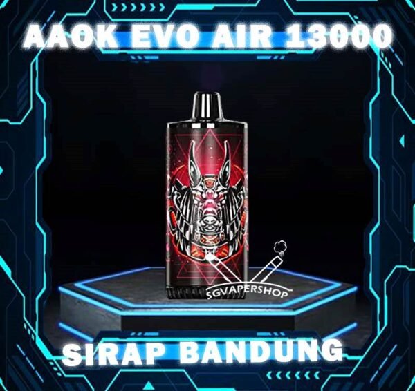 AAOK EVO AIR 13000 DISPOSABLE - VAPE SINGAPORE SG COD The AAOK EVO AIR 13000 DISPOSABLE is a Airjuatable Airflow Vape , Ready stock in vape singapore Sg Vape Cod. Available 10 Flavour line up for you choose. Get it now with SG VAPER SHOP ! Specification : Puffs: 13k Puffs Battery Capacity: 600mAh Charging Interface: Type-C Capacity:17ml Airjuatable Airflow ⚠️AAOK EVO AIR 13000 FLAVOUR LINE UP⚠️ Apple Pie Banana Vanilla Custard Candy Guava Mint Grape Apple Ice Oat Milk Pineapple Colada Pear Watermelon Root Beer Sirap Bandung Strawberry Vanilla SG VAPE COD SAME DAY DELIVERY , CASH ON DELIVERY ONLY. TAKE BULK ORDER /MORE ORDER PLS CONTACT ME : SGVAPERSHOP VIEW OUR DAILY NEWS INFORMATION VAPE : TELEGRAM CHANNEL