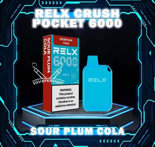 RELX CRUSH POCKET 6000 DISPOSABLE - SG VAPER SHOP The RELX Crush Pocket 6000 Puffs Disposable vape offers a refreshing summer experience with its subtle sweetness, strong cooling effect, and moderate richness RELX Pocket features a puff count of up to 6000 puffs, an atomizer with a mech coil 2.0, powered by 10W. Equipped with a 470mAh battery, it reaches 80% charge in just 45 minutes. Specifition :  Puffs: 6000 Puff Nicotine Strength : 3% Charging Time : Roughly 30-45min Battery Capacity : Type-C Rechargeable ⚠️RELX CRUSH POCKET 6000 FLAVOUR LINE UP⚠️ LongJing Tea Mint Freeze Peach Oolong Tea Root Beer Sea Salt Lemon Sour Plum Cola TieGuanYin Tea Watermelon Chill SG VAPE COD SAME DAY DELIVERY , CASH ON DELIVERY ONLY. TAKE BULK ORDER /MORE ORDER PLS CONTACT ME : SGVAPERSHOP VIEW OUR DAILY NEWS INFORMATION VAPE : TELEGRAM CHANNEL