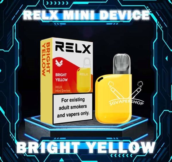 RELX MINI DEVICE ( INFINITY ) - SG VAPER SHOP Explore the enhanced vaping experience offered by RELX Mini Device. RELX'S Mini Device is a unique vaping device that offers the convenience of disposable vapes with the sustainability of a box mod. With features like a rechargeable battery, Vcot™ tech for enhanced flavor, and customization options for e-liquid pods, it stands out in the market. It is also environmentally friendly, promoting a greener future with its rechargeable design. The RELX'S Mini VAPE is compatible with Pod Pro 2, RELX Pod Pro, and RELX Pod Real. However, it is recommended to use it with the RELX Pod Real for optimal functionality. Experience better taste with Vcot™ tech and choose from a variety of flavors for a personalized vaping experience. Specifications: Battery: 440mAh Power: support to 8w Compatible Pod With: RELX Infinity Pod Relx Real Pod ⚠️RELX MINI DEVICE COLOR LINE UP⚠️ Deep Blue Bright Yellow SG VAPE COD SAME DAY DELIVERY , CASH ON DELIVERY ONLY. TAKE BULK ORDER /MORE ORDER PLS CONTACT ME : SGVAPERSHOP VIEW OUR DAILY NEWS INFORMATION VAPE : TELEGRAM CHANNEL