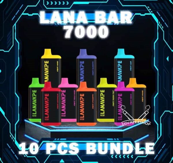 10PCS LANA BAR 7000 BUNDLE - SG VAPER SHOP Package Include: 10PCS X LANA BAR 7000 PUFFS DISPOSABLE Free Gift x1 Lana Bar 7000 Puffs is a compact and stylish disposable vape kit that offers a convenient and satisfying vaping experience, it is perfect for those who prefer a simple yet stylish look. One of the standout features of the Lanabar 7000 is its flavor options. The device offers a range of flavors to choose from, each with its own unique taste profile. The flavors are well-balanced and do not contain any harsh or irritant ingredients, making for a smooth and enjoyable vaping experience. Whether you prefer sweet, fruity, or menthol flavors, This vape has something for everyone. ⚠️LANA BAR 7000 FLAVOUR LINE UP⚠️ Yogurt Grape Yogurt Passion Fruit Yogurt Peach Mango Yogurt Watermelon Yogurt Peach Yogurt Blueberry Yogurt Aloe Yogurt Strawberry Yogurt Mango Yogurt Ribena Yogurt Orange SG VAPE COD SAME DAY DELIVERY , CASH ON DELIVERY ONLY. TAKE BULK ORDER /MORE ORDER PLS CONTACT ME : SGVAPERSHOP VIEW OUR DAILY NEWS INFORMATION VAPE : TELEGRAM CHANNEL